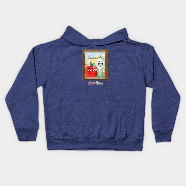 Apple & Onion Gothic Kids Hoodie by Owllee Designs